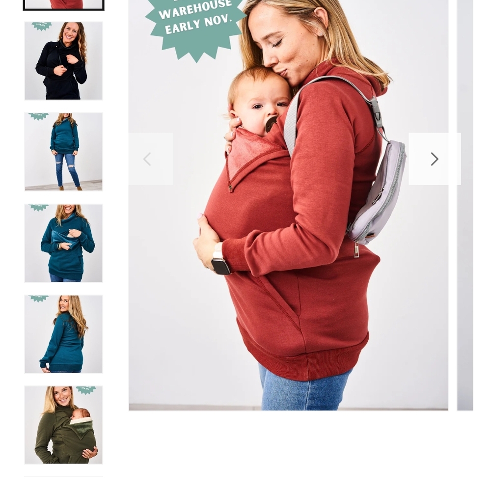 Latched Mama Brick Red Babywearing Sweatshirt